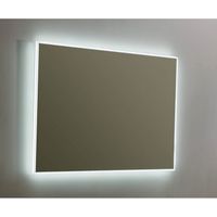 Spiegel Sanilux Mirror Infinity 100x70x4,1 cm Aluminium met LED Verlichting en Spiegelverwarming
