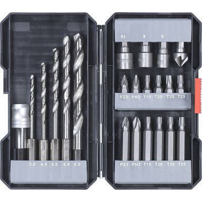 Set van bits en boren, 22-Delig Boor- en bitset