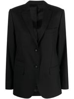 Officine Generale single-breasted virgin wool blazer - Noir - thumbnail