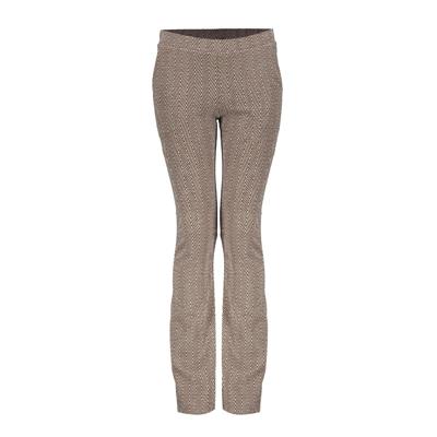 Geisha winter flare broek meisjes - bruin/goud - jacquard
