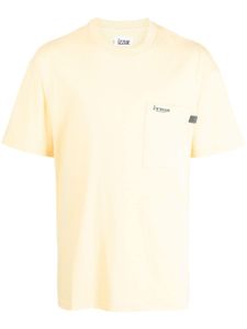 izzue t-shirt à logo imprimé - Jaune