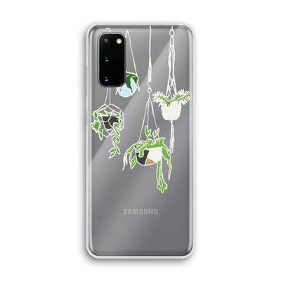 Hang In There: Samsung Galaxy S20 Transparant Hoesje