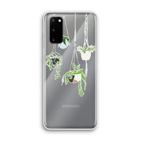 Hang In There: Samsung Galaxy S20 Transparant Hoesje