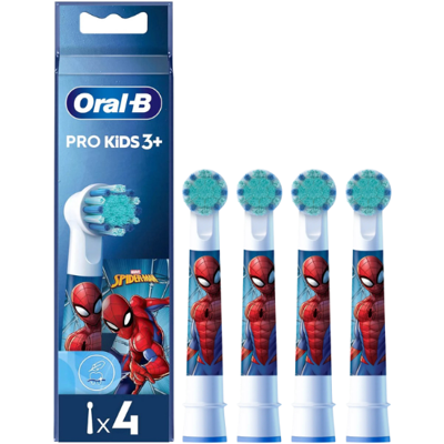 Oral-B PRO Kids 3+ Spider-Man opzetborstels - 4 stuks