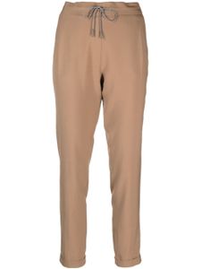 Fabiana Filippi pantalon en laine vierge à coupe courte - Marron