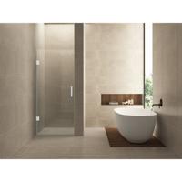 Nisdeur Wiesbaden Less | 80x200 cm | Nano-coating | Incl.Schanierset | Helder glas | Mat wit beslag