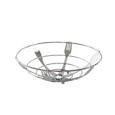 Fruitschaal DKD Home Decor Zilverkleurig Metaal Plastic