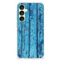 Samsung Galaxy A35 | Bumper Hoesje | Wood Blue