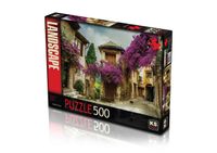 Flowered Village House Puzzel 500 Stukjes - thumbnail