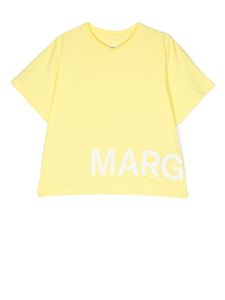 MM6 Maison Margiela Kids t-shirt en coton à logo imprimé - Jaune