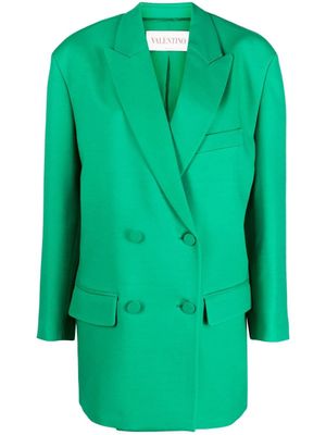 Valentino Garavani blazer Crepe Couture à boutonnière croisée - Vert