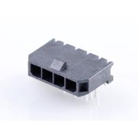 Molex 436500403 Male header, inbouw (standaard) Totaal aantal polen: 4 Rastermaat: 3 mm Inhoud: 1 stuk(s) Tray