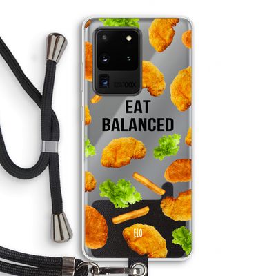 Eat Balanced: Samsung Galaxy S20 Ultra Transparant Hoesje met koord