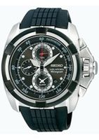 Horlogeband Seiko 7T62-0HD0-SNAA93P2 Rubber Zwart 26mm