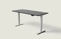 Desktronic HomePro bureau Grijs / Zwart / 180x80 cm