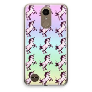 Musketon Unicorn: LG K10 (2017) Transparant Hoesje