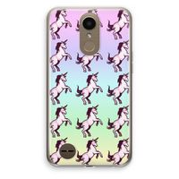 Musketon Unicorn: LG K10 (2017) Transparant Hoesje