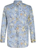 ETRO chemise en coton à imprimé cachemire - Bleu