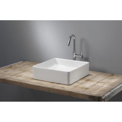 Royal Plaza Latona opzetwastafel vierkant 36x36x11cm zonder overloop wit 21510