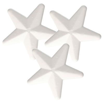 Piepschuim kerst ster - 3x - 20 cm - hobby knutselen - vormen - figuren