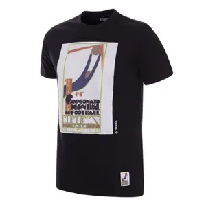 COPA Football - Uruguay World Cup 1930 Poster T-Shirt - Zwart
