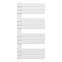 Belrad handdoek radiator zijaansluiting 681 watt 120x60 cm staal wit - thumbnail