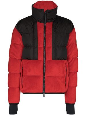 Moncler Grenoble doudoune à design d'empiècements - Rouge