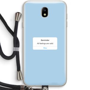 Reminder: Samsung Galaxy J7 (2017) Transparant Hoesje met koord