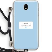Reminder: Samsung Galaxy J7 (2017) Transparant Hoesje met koord