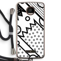 Pop Art #4: Motorola Moto Z Force Transparant Hoesje met koord