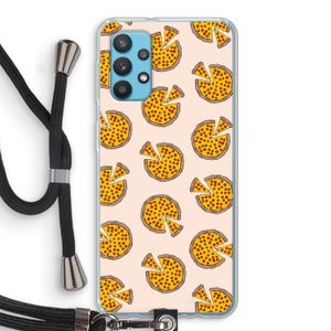 You Had Me At Pizza: Samsung Galaxy A32 4G Transparant Hoesje met koord