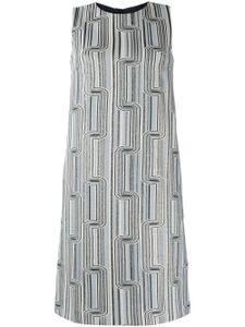 Paule Ka robe mi-longue à imprimé en jacquard - Gris