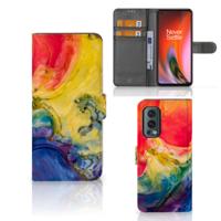 Hoesje OnePlus Nord 2 5G Watercolor Dark | Portemonnee hoesje