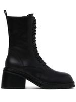 Ann Demeulemeester bottines en cuir à lacets - Noir