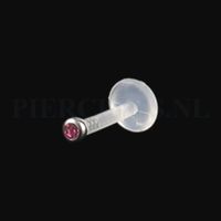Labret 1.6 mm flexibel roze - thumbnail