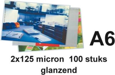 GBC A6 lamineerhoezen glanzend 2x125 micron 100 stuks
