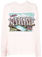 Barrie graphic-print cotton sweatshirt - Rose