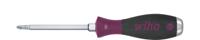 Wiha 55341 Schroevendraaier MicroFinish Phillips met doorgaande zeskantkling en massieve stalen kap PH1 x 80 mm - 29149