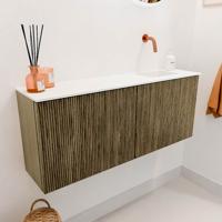 Toiletmeubel Mondiaz Joya | 100 cm | Meubelkleur Dusk | Faye wastafel Talc Rechts | Zonder kraangat(en) Toiletmeubel Mondiaz Joya | 100 cm | Meubelkleur Dusk | Faye wastafel Talc Rechts | Zonder kraangat(en)