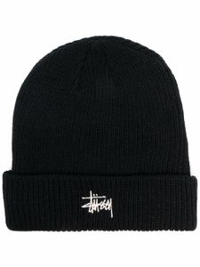 Stüssy bonnet à logo brodé - Noir