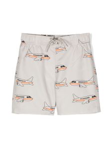 Mini Rodini short de bain à imprimé graphique - Gris