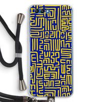 Majorelle Blue Print: Honor 10 Transparant Hoesje met koord