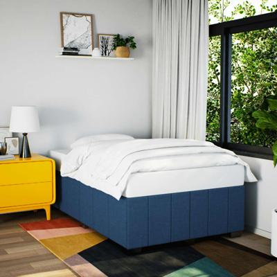 Bedframe zonder matras 120x200 cm stof blauw