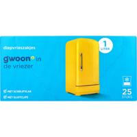 Diepvrieszak G&apos;woon 25 x 1 liter | 24 stuks