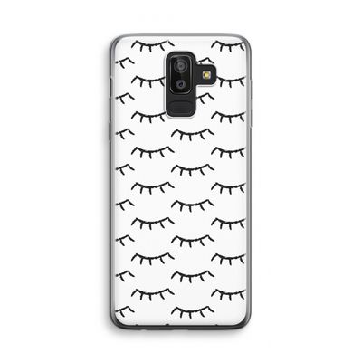 Wimpers: Samsung Galaxy J8 (2018) Transparant Hoesje