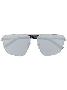 Balenciaga Eyewear lunettes de soleil Tag 2.0 à monture pilote - Argent