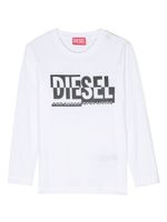 Diesel Kids t-shirt à logo imprimé - Blanc - thumbnail