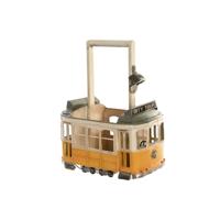 Flessenrek Home ESPRIT Geel Wit 28 X 17 X 37 CM