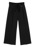 Monnalisa pantalon ample à taille ceinturée - Noir