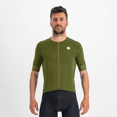 Sportful Monocrom fietsshirt korte mouw groen heren